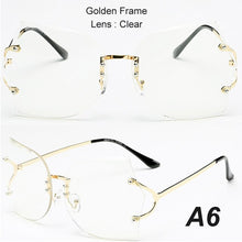 Load image into Gallery viewer, New Rimless Gradient Metal Frame Women Sunglasses