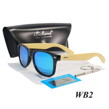 Load image into Gallery viewer, Brand High Quality Bamboo Men Sunglasses
