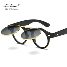 Load image into Gallery viewer, Hot New Vintage Round Metal Steampunk Sunglasses