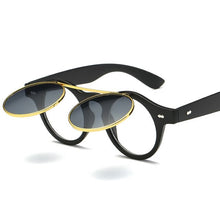 Load image into Gallery viewer, Hot New Vintage Round Metal Steampunk Sunglasses