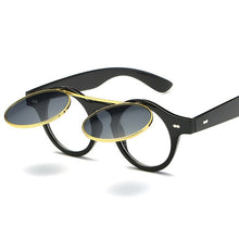 Load image into Gallery viewer, Hot New Vintage Round Metal Steampunk Sunglasses