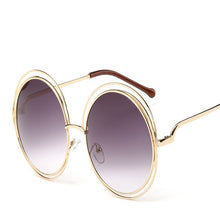 Load image into Gallery viewer, Women Oversize Sunglasses Vintage Luxury Rhinestone Glasses